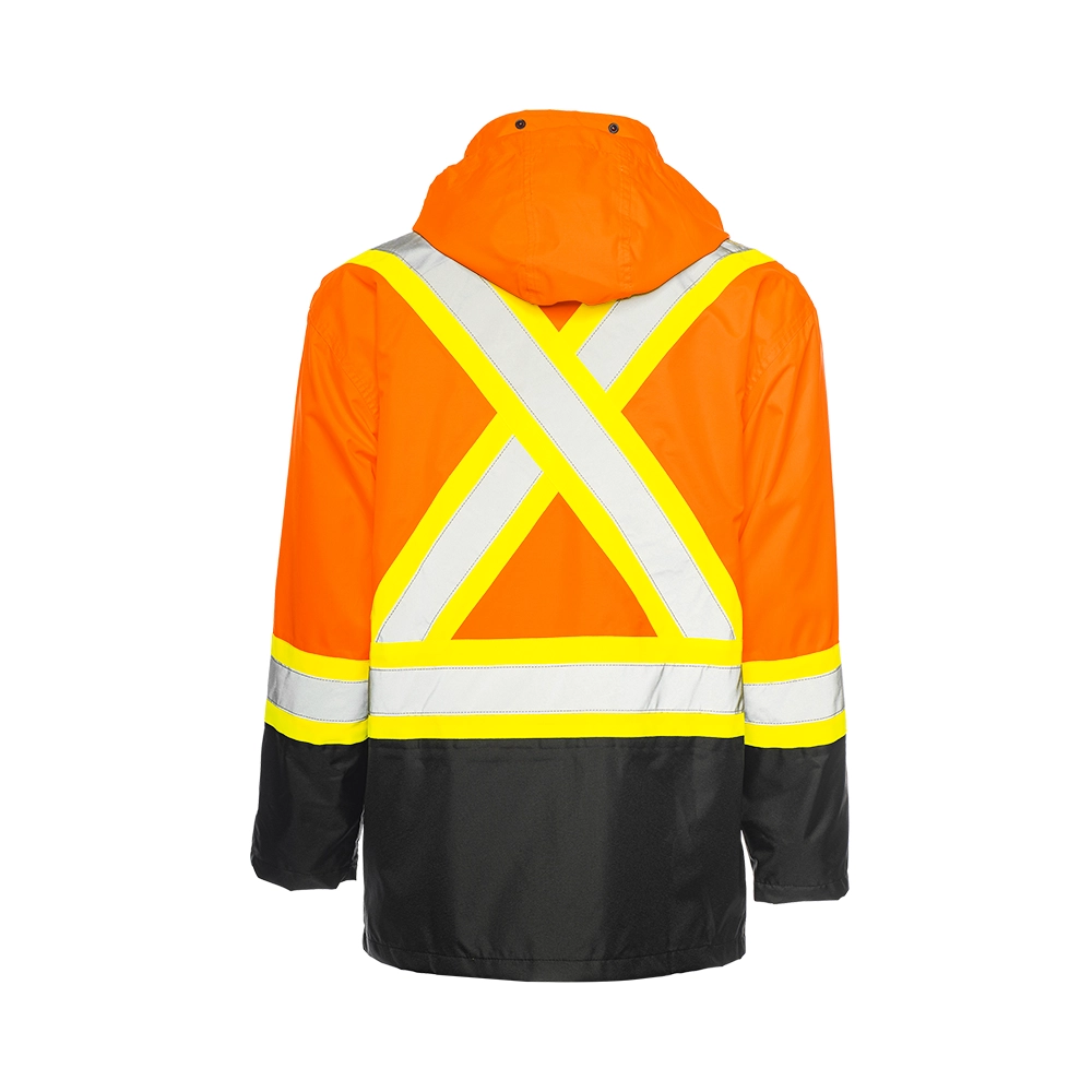 Hi-Vis Rain Jacket by Ground Force - Style RJ90