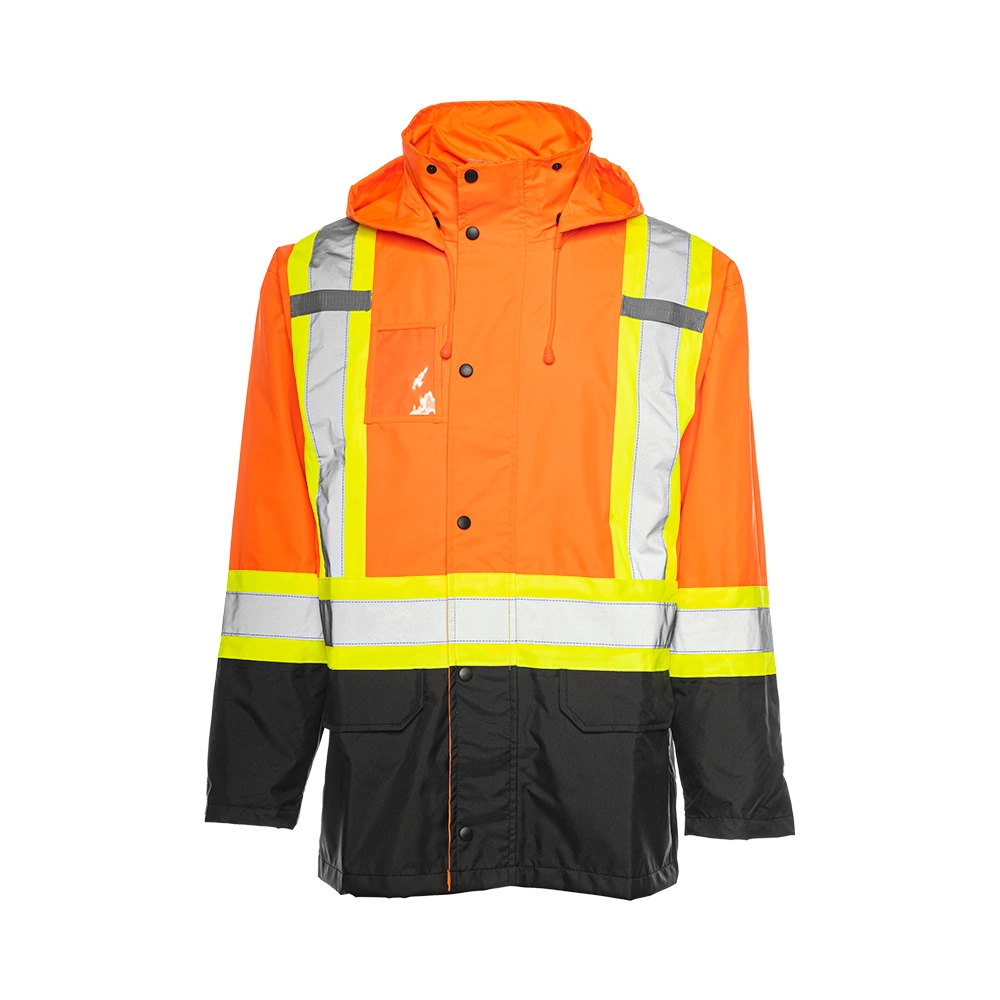 Hi-Vis Rain Jacket by Ground Force - Style RJ90