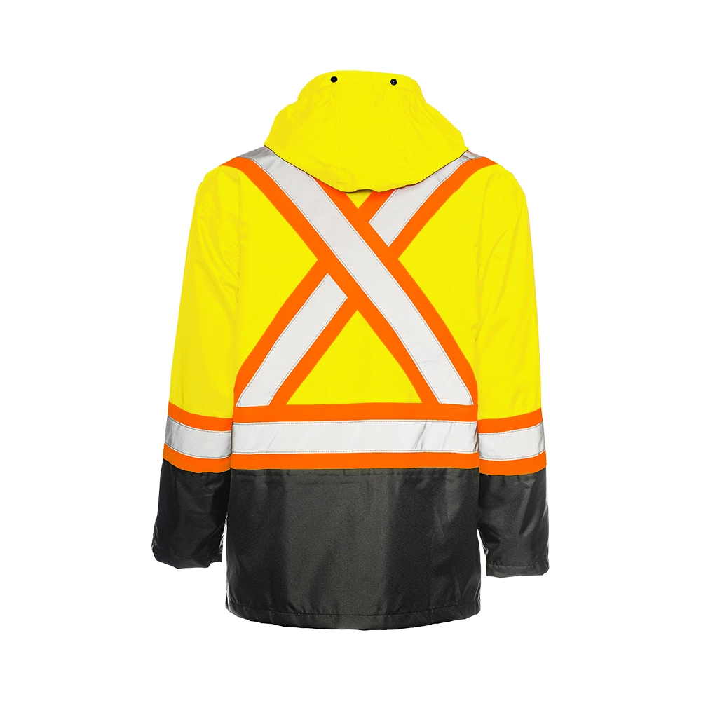 Hi-Vis Rain Jacket by Ground Force - Style RJ90