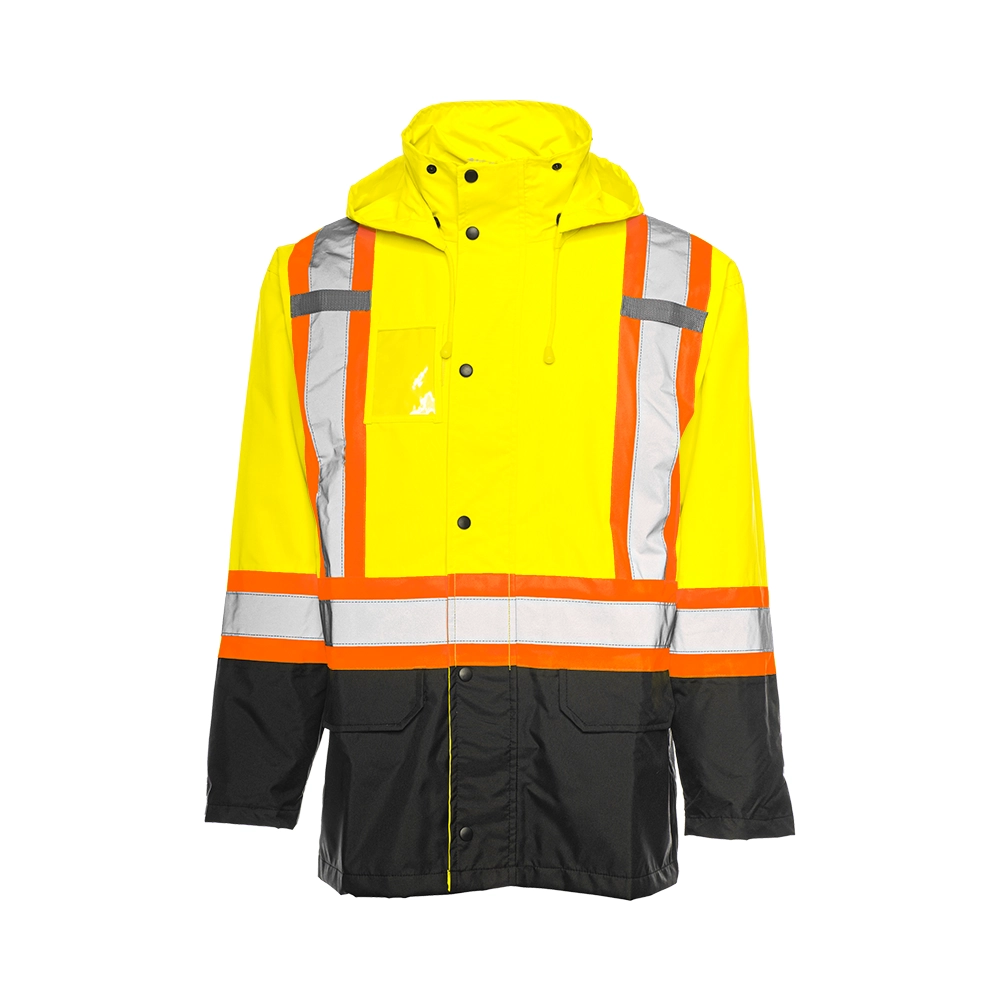 Hi-Vis Rain Jacket by Ground Force - Style RJ90