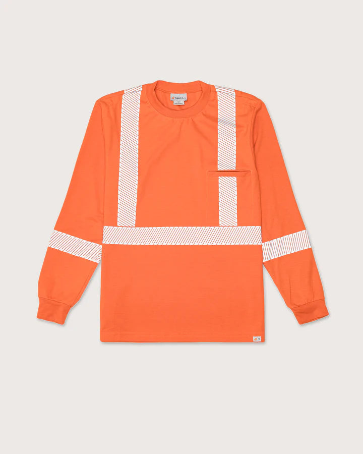 Orange FR Inherent Shirt with Segmented Trim - Style FR0337