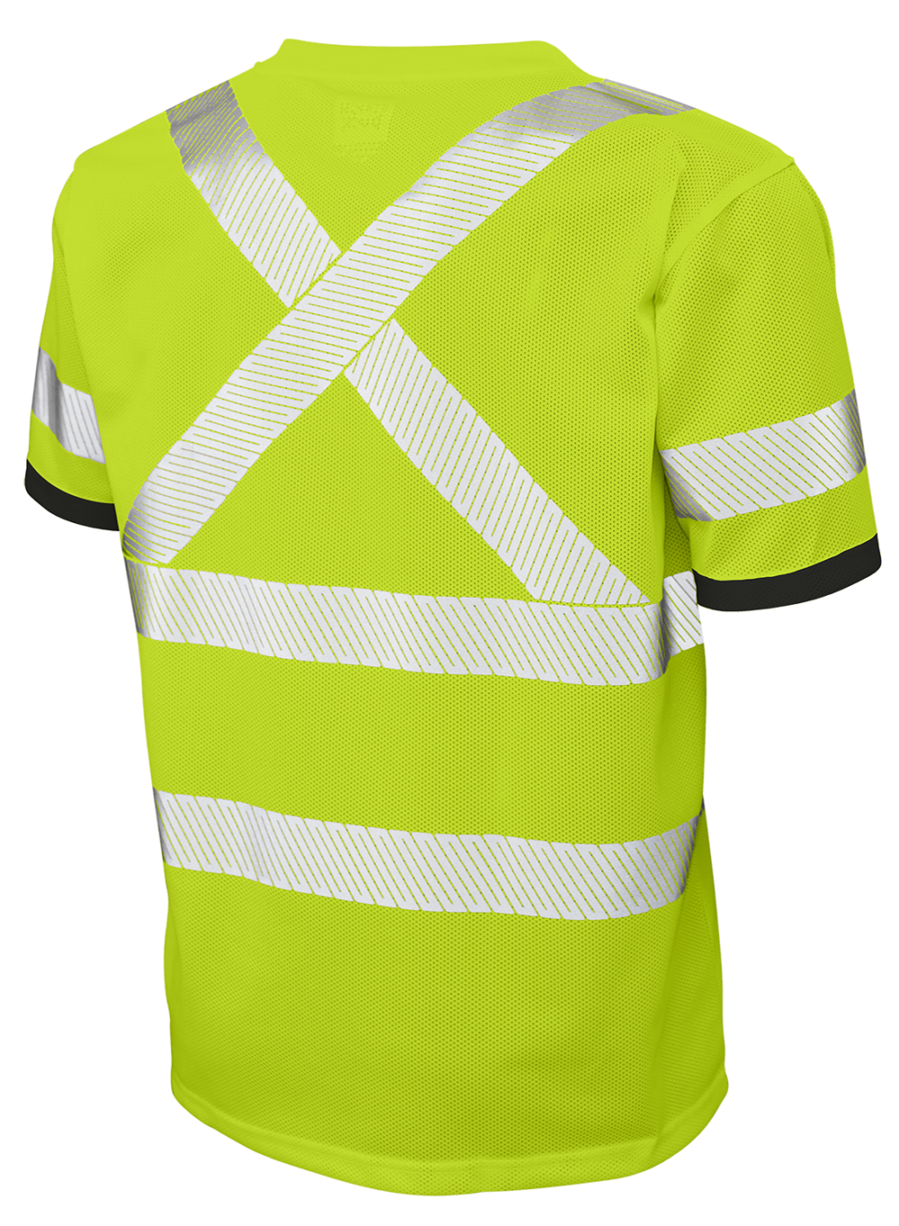 Hi-Vis Micro Mesh Short Sleeve Safety T-Shirt with Pocket By Tough Duck - Style ST071