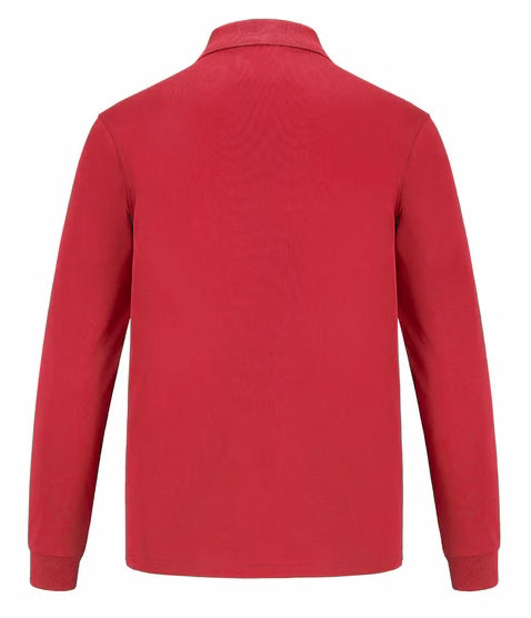 CX2 Birdie - Men's Long Sleeve Pique Mesh Polo Shirt, Style S05737