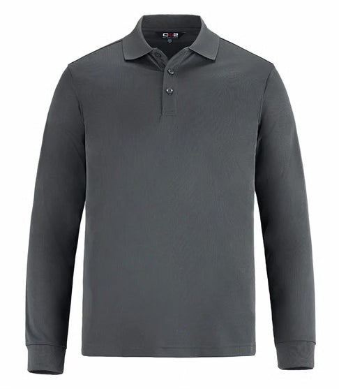 CX2 Birdie - Men's Long Sleeve Pique Mesh Polo Shirt, Style S05737