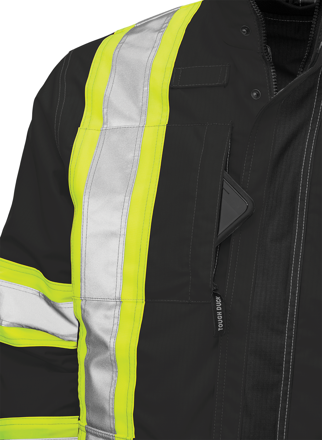 Ripstop 4-In-1 Safety Jacket by Tough Duck - Style S187