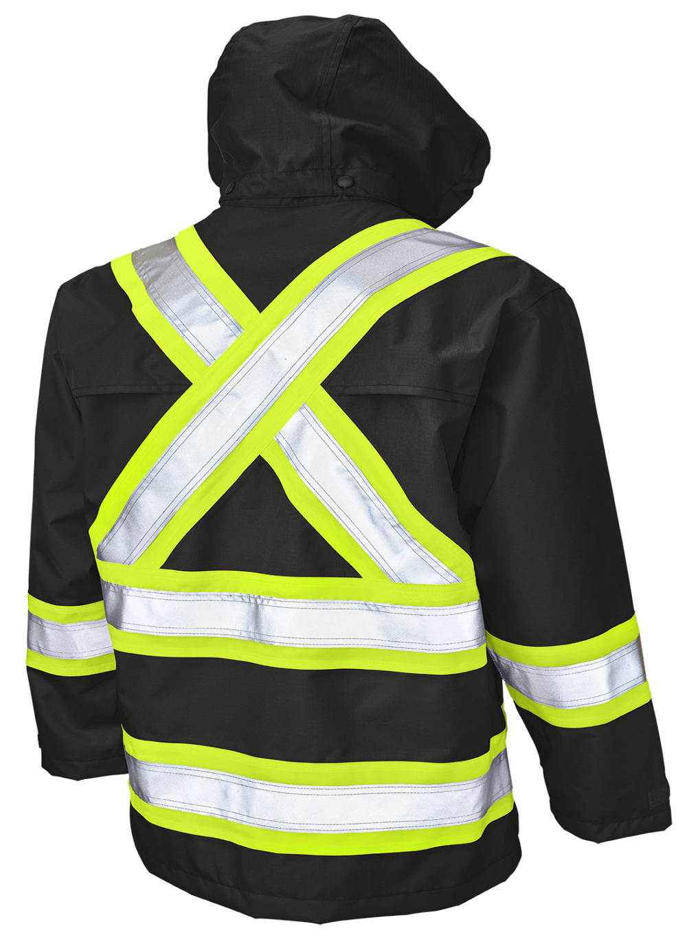 Hi-Vis Ripstop Safety Rain Jacket by Tough Duck - Style S372