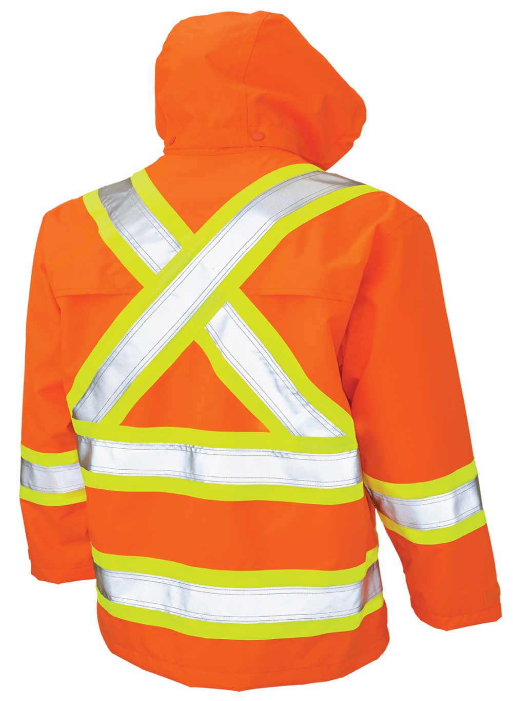 Hi-Vis Ripstop Safety Rain Jacket by Tough Duck - Style S372