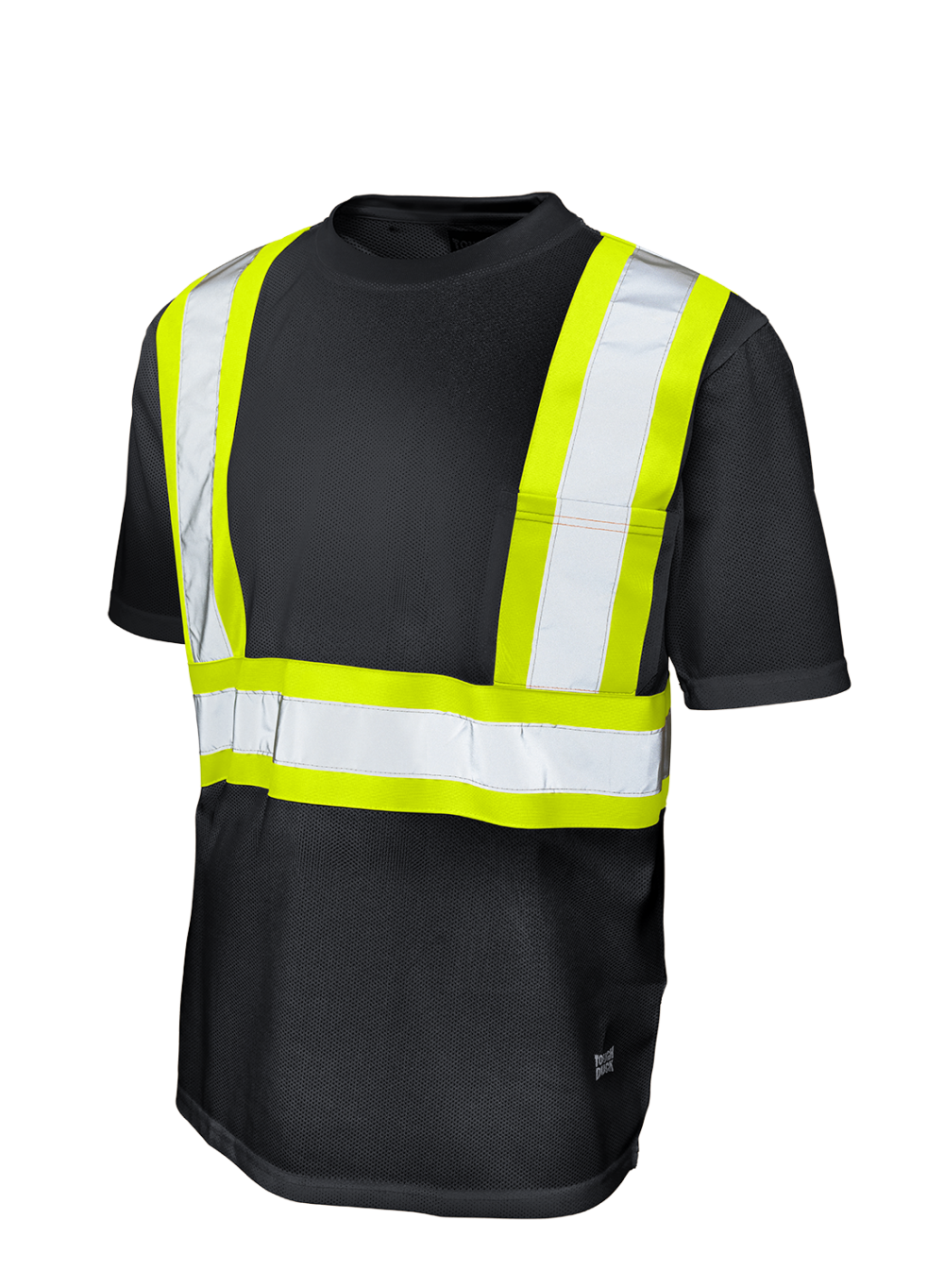 Hi-Vis Micro Mesh Short Sleeve Safety T-Shirt with Pocket By Tough Duck - Style S392