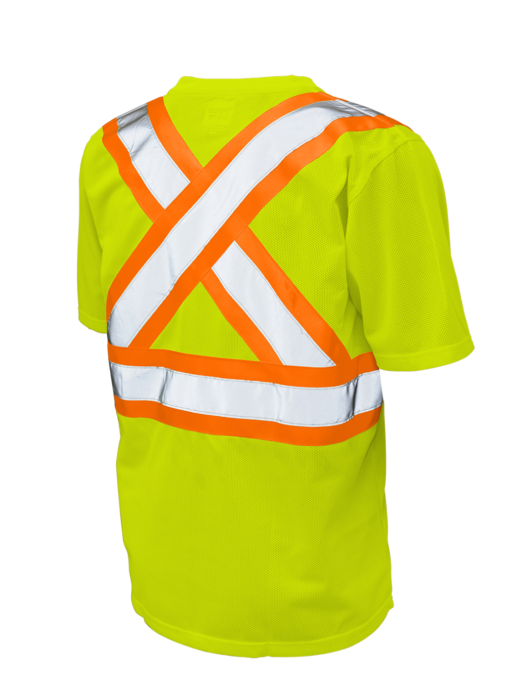 Hi-Vis Micro Mesh Short Sleeve Safety T-Shirt with Pocket By Tough Duck - Style S392