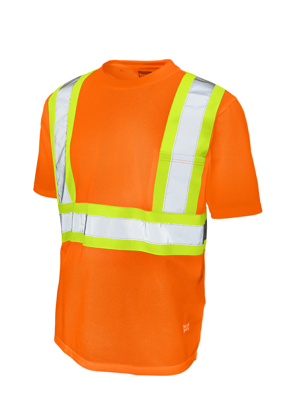 Hi-Vis Micro Mesh Short Sleeve Safety T-Shirt with Pocket By Tough Duck - Style S392