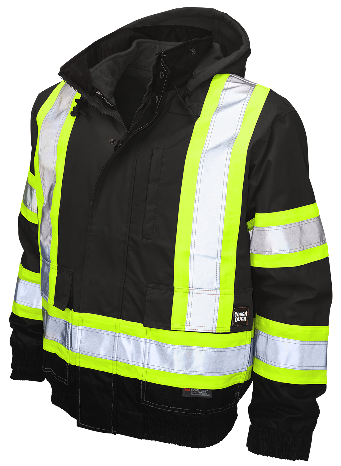 Poly Oxford 3-In-1 Safety Bomber with Fleece Liner by Tough Duck - Style S413