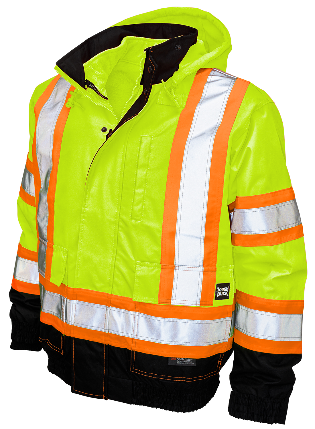 Poly Oxford 3-In-1 Safety Bomber with Fleece Liner by Tough Duck - Style S413