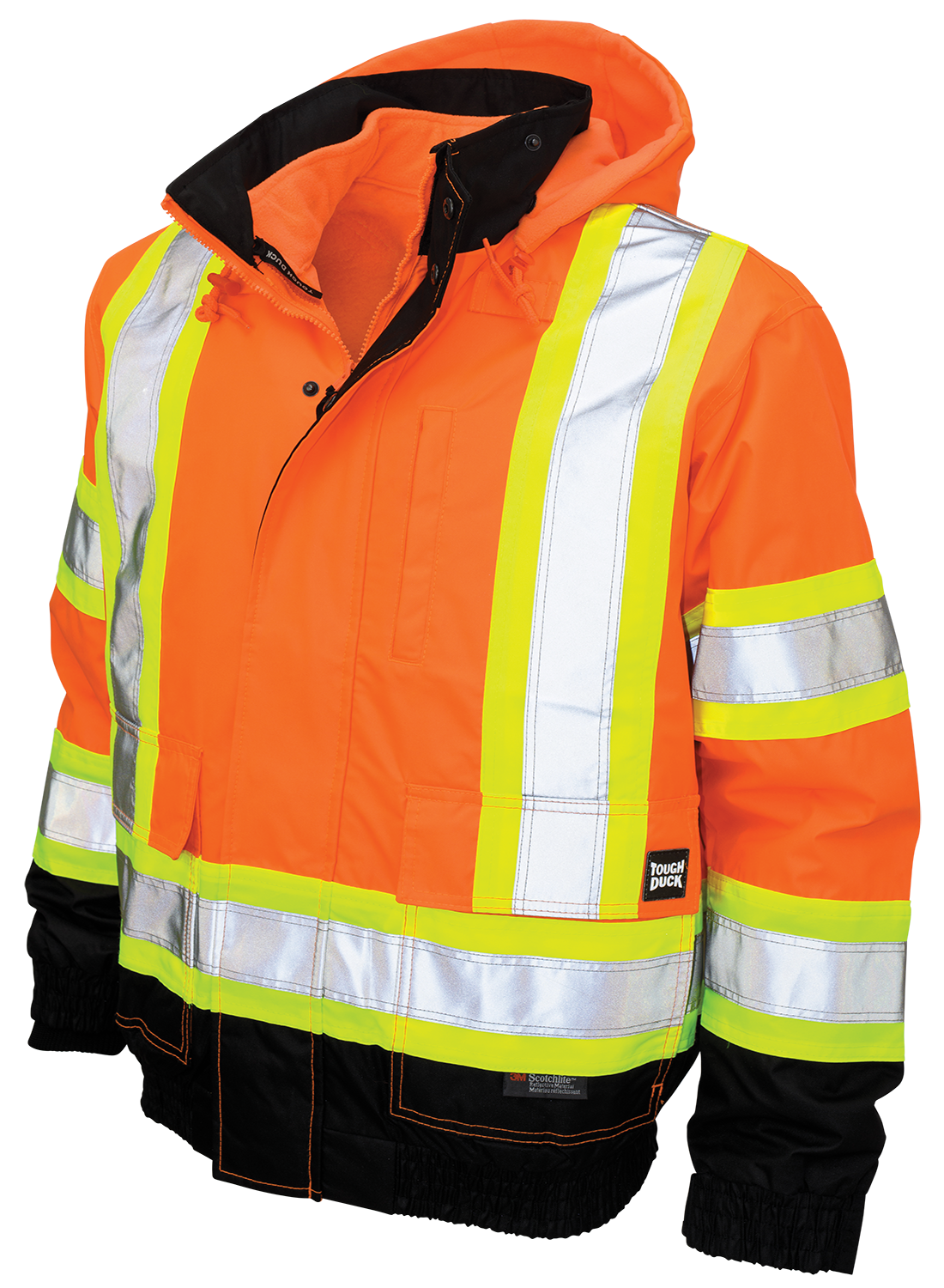 Poly Oxford 3-In-1 Safety Bomber with Fleece Liner by Tough Duck - Style S413