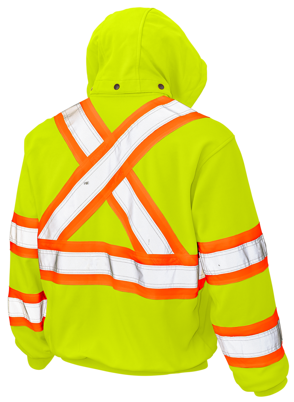 Full Zip Unlined Fleece Safety Hoodie by Tough Duck - Style S494