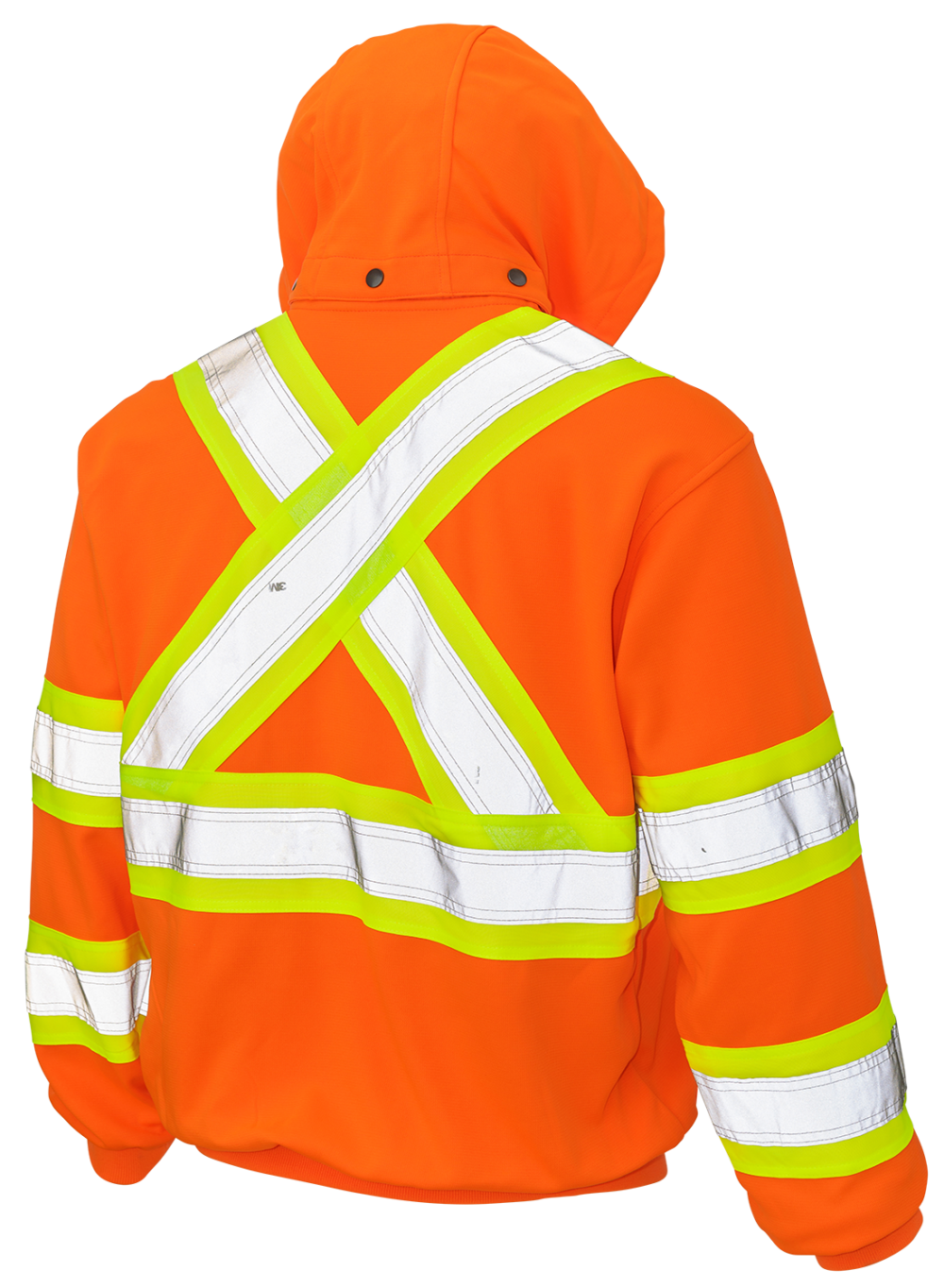 Full Zip Unlined Fleece Safety Hoodie by Tough Duck - Style S494