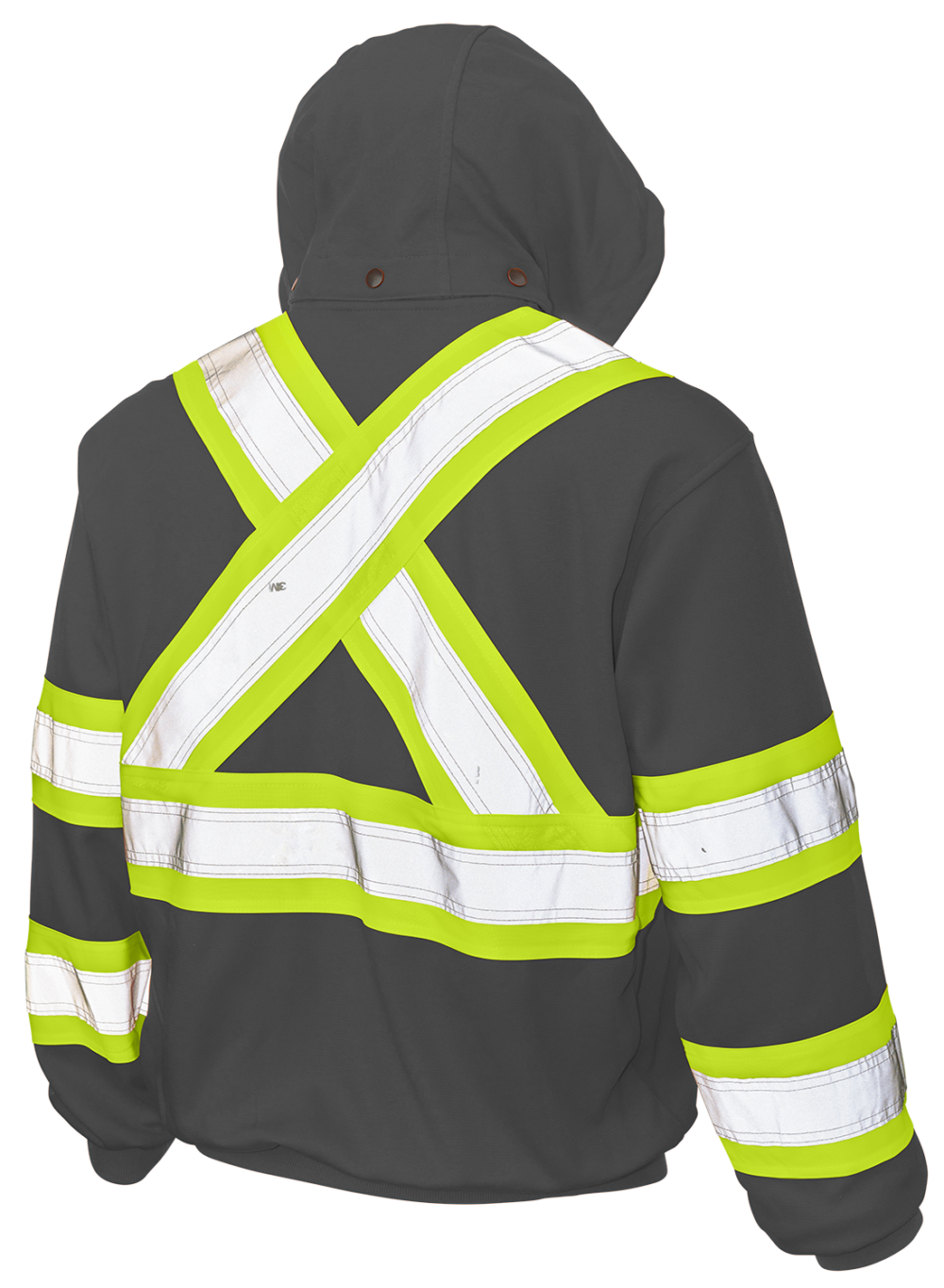 Full Zip Unlined Fleece Safety Hoodie by Tough Duck - Style S494