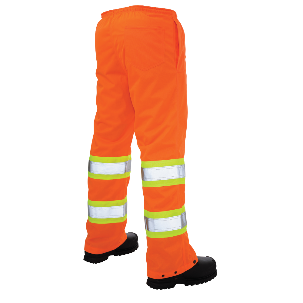 Orange Pull-On Tricot Safety Pant by Tough Duck - Style S603