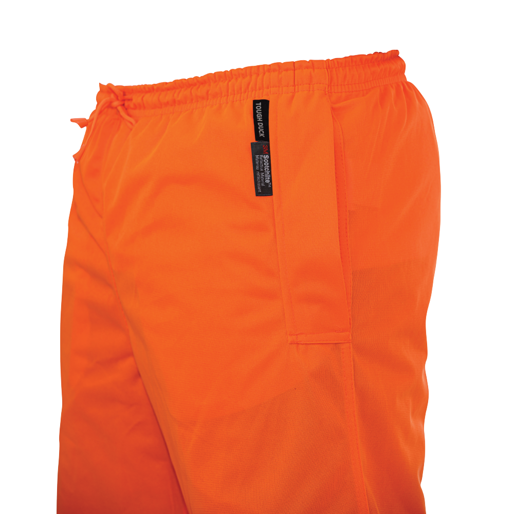 Orange Pull-On Tricot Safety Pant by Tough Duck - Style S603