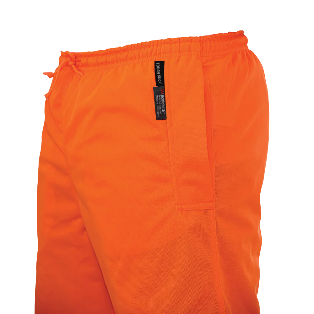 Orange Pull-On Tricot Safety Pant by Tough Duck - Style S603