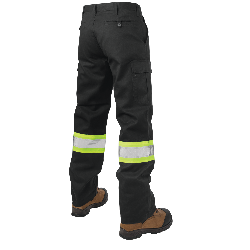 Hi-Vis Relaxed Fit Twill Safety Cargo Utility Pant by Tough Duck - Style S607