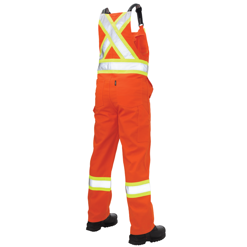 Twill Unlined Safety Bib Overall by Tough Duck - Style S769