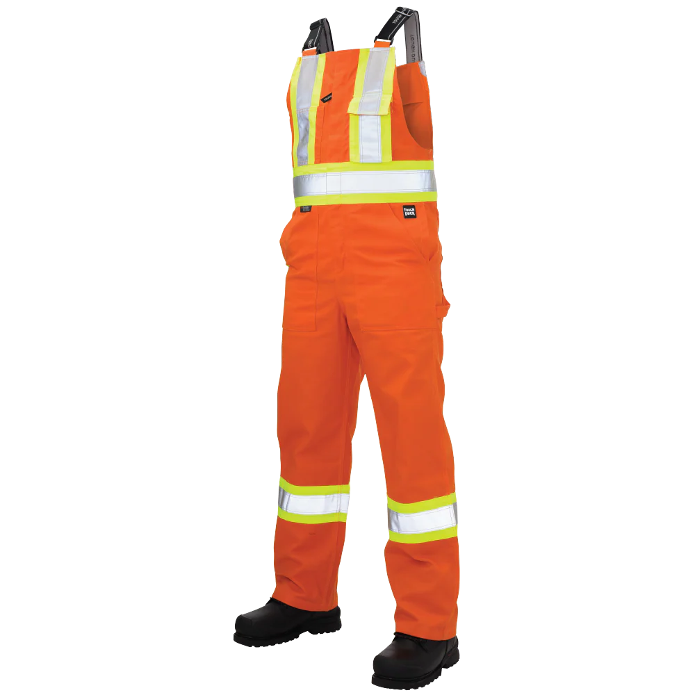 Twill Unlined Safety Bib Overall by Tough Duck - Style S769