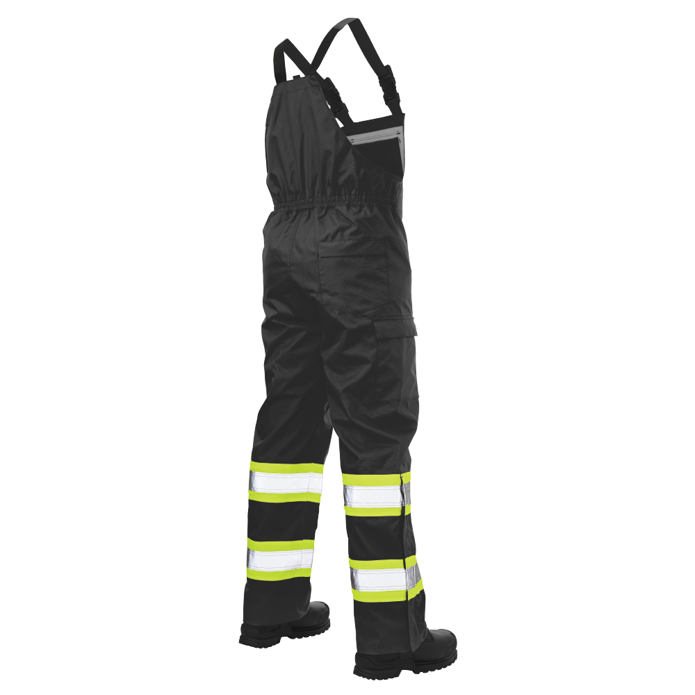 Ripstop Unlined Safety Rain Bib Overall by Tough Duck - Style SB04