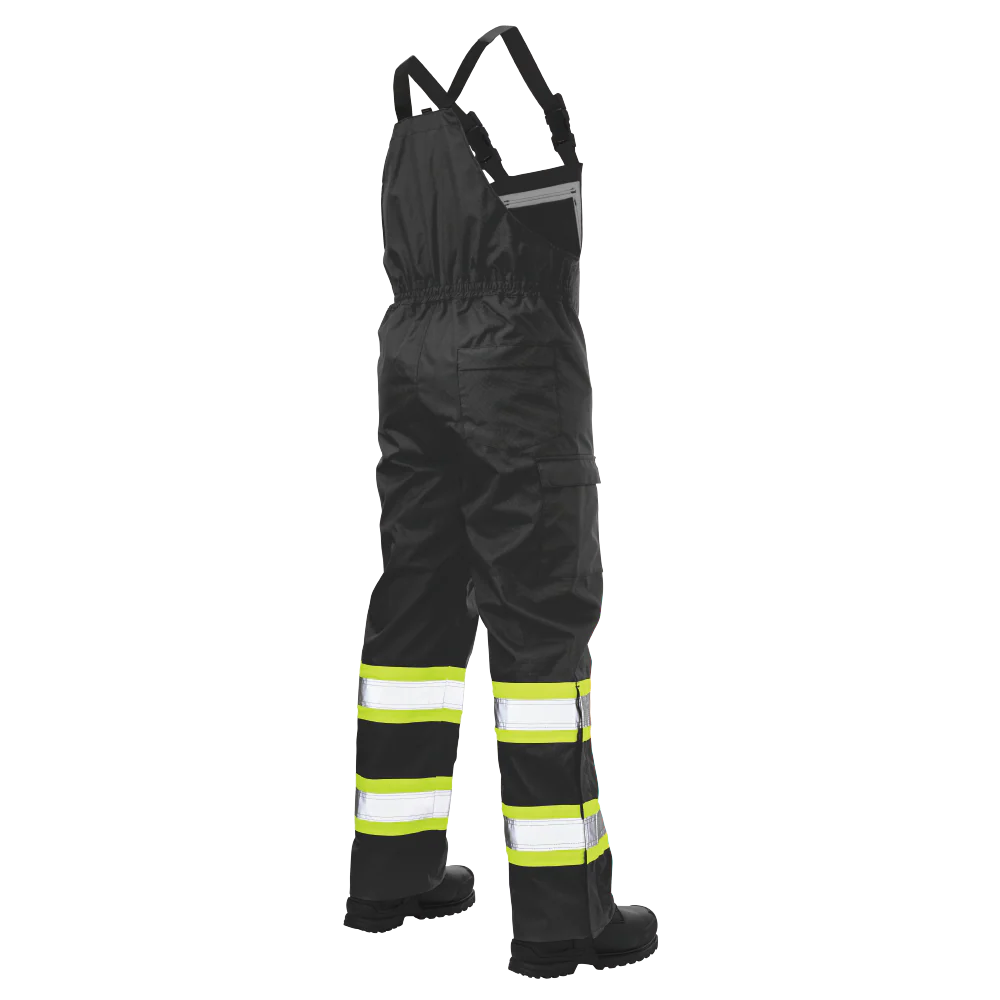 Ripstop Unlined Safety Rain Bib Overall by Tough Duck - Style SB04