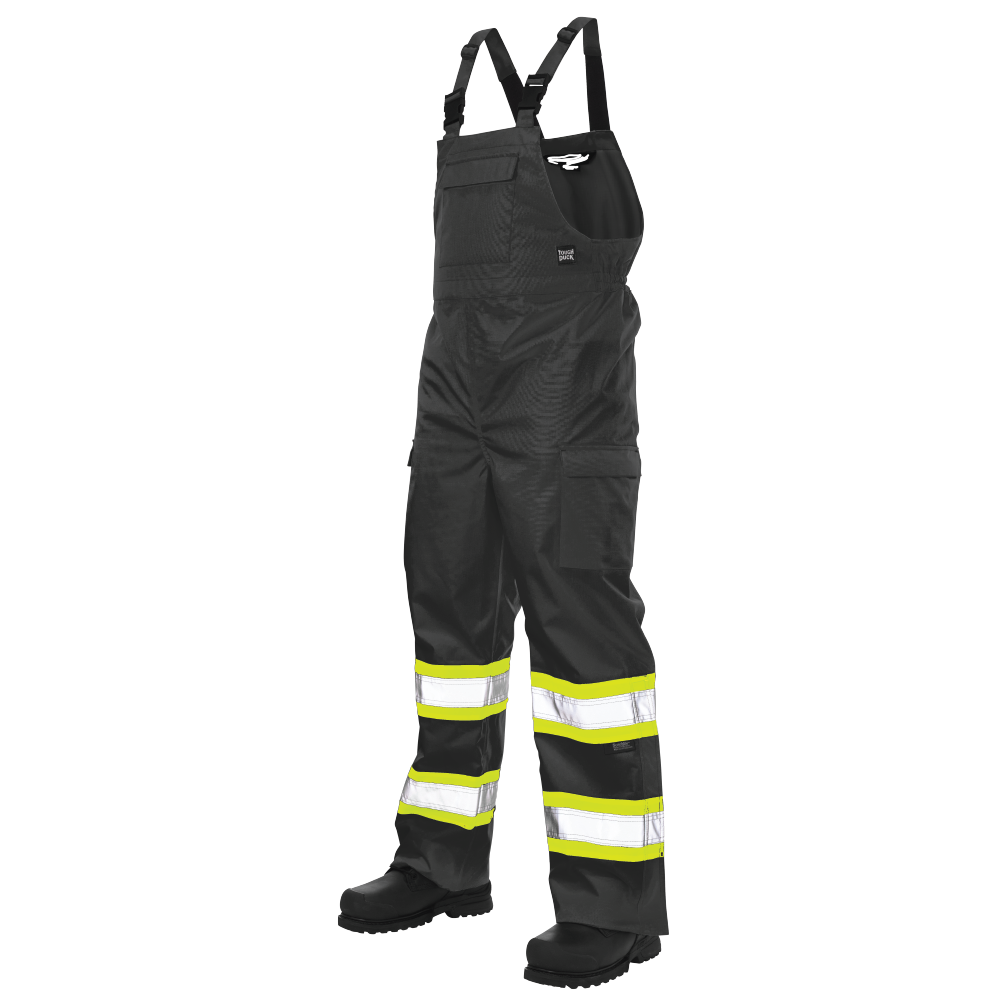Ripstop Unlined Safety Rain Bib Overall by Tough Duck - Style SB04