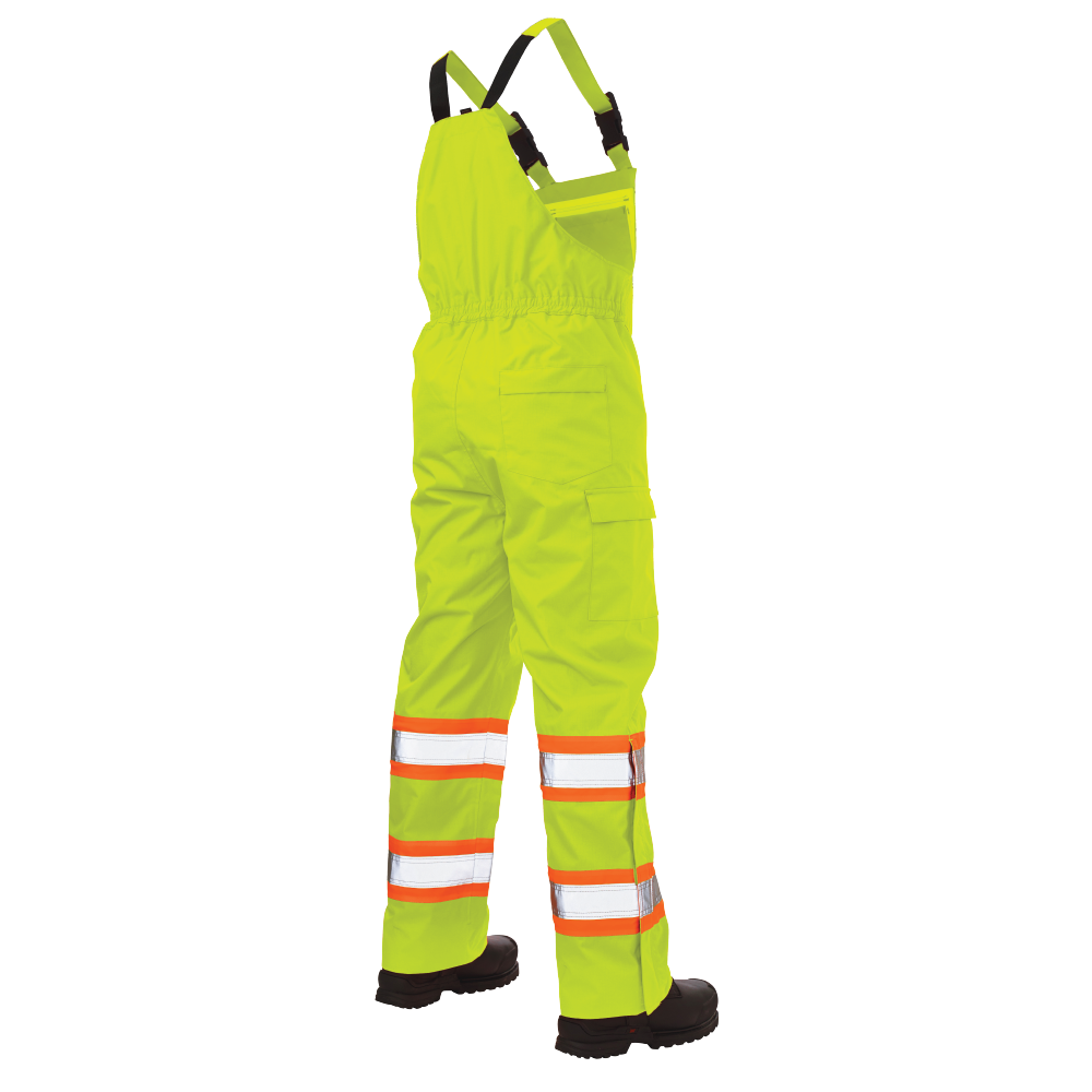 Ripstop Unlined Safety Rain Bib Overall by Tough Duck - Style SB04