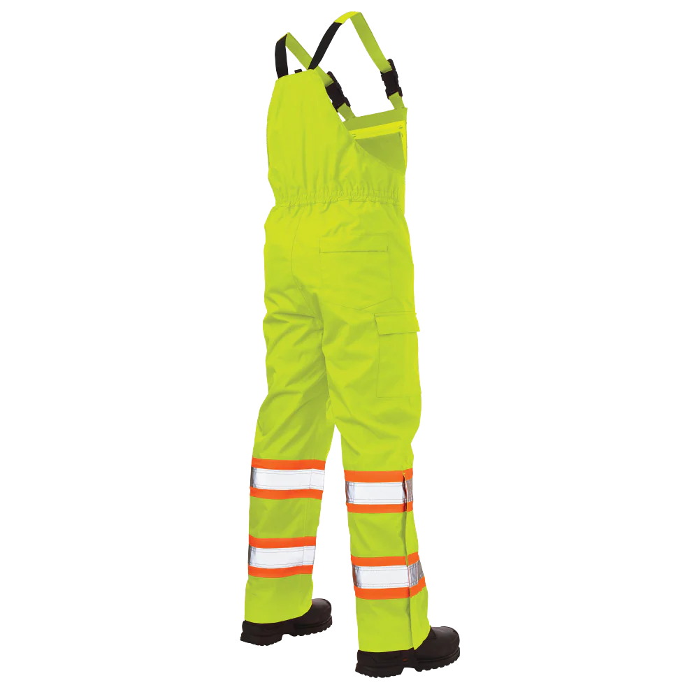 Ripstop Unlined Safety Rain Bib Overall by Tough Duck - Style SB04