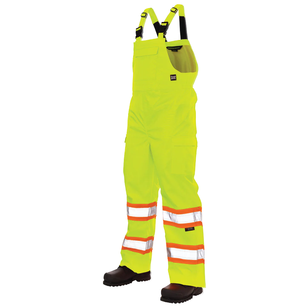 Ripstop Unlined Safety Rain Bib Overall by Tough Duck - Style SB04