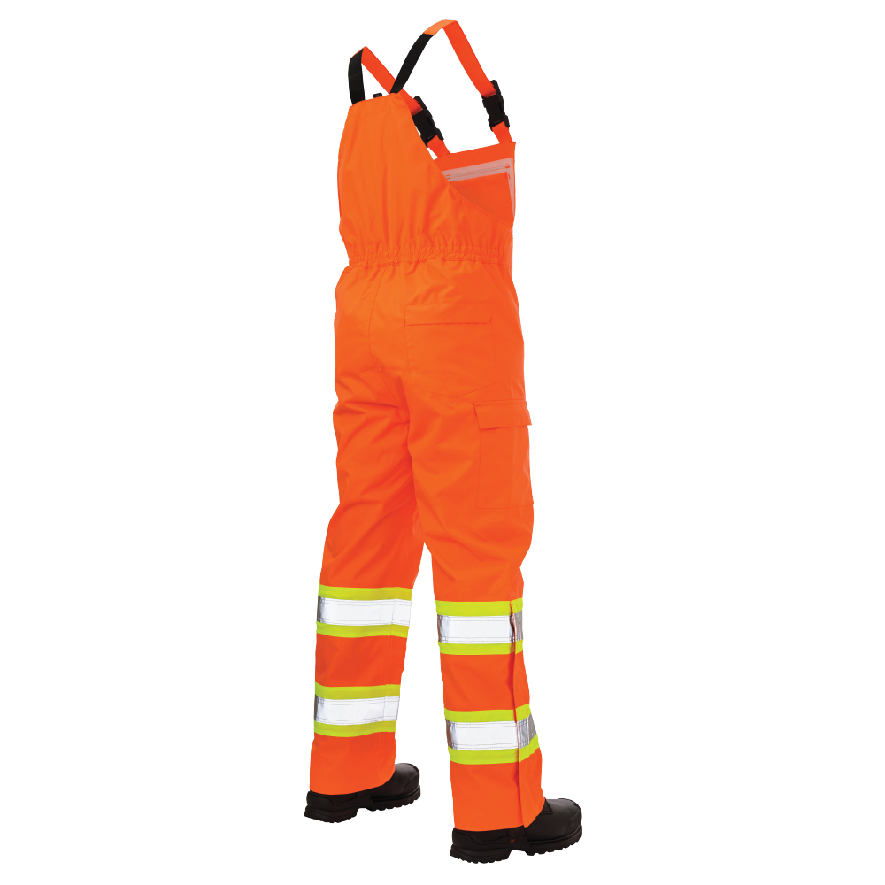 Ripstop Unlined Safety Rain Bib Overall by Tough Duck - Style SB04