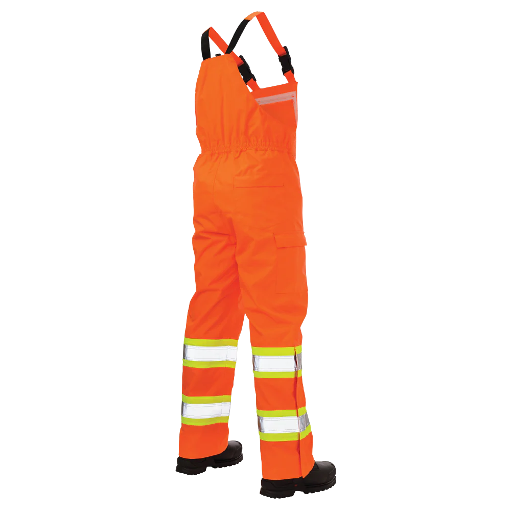 Ripstop Unlined Safety Rain Bib Overall by Tough Duck - Style SB04