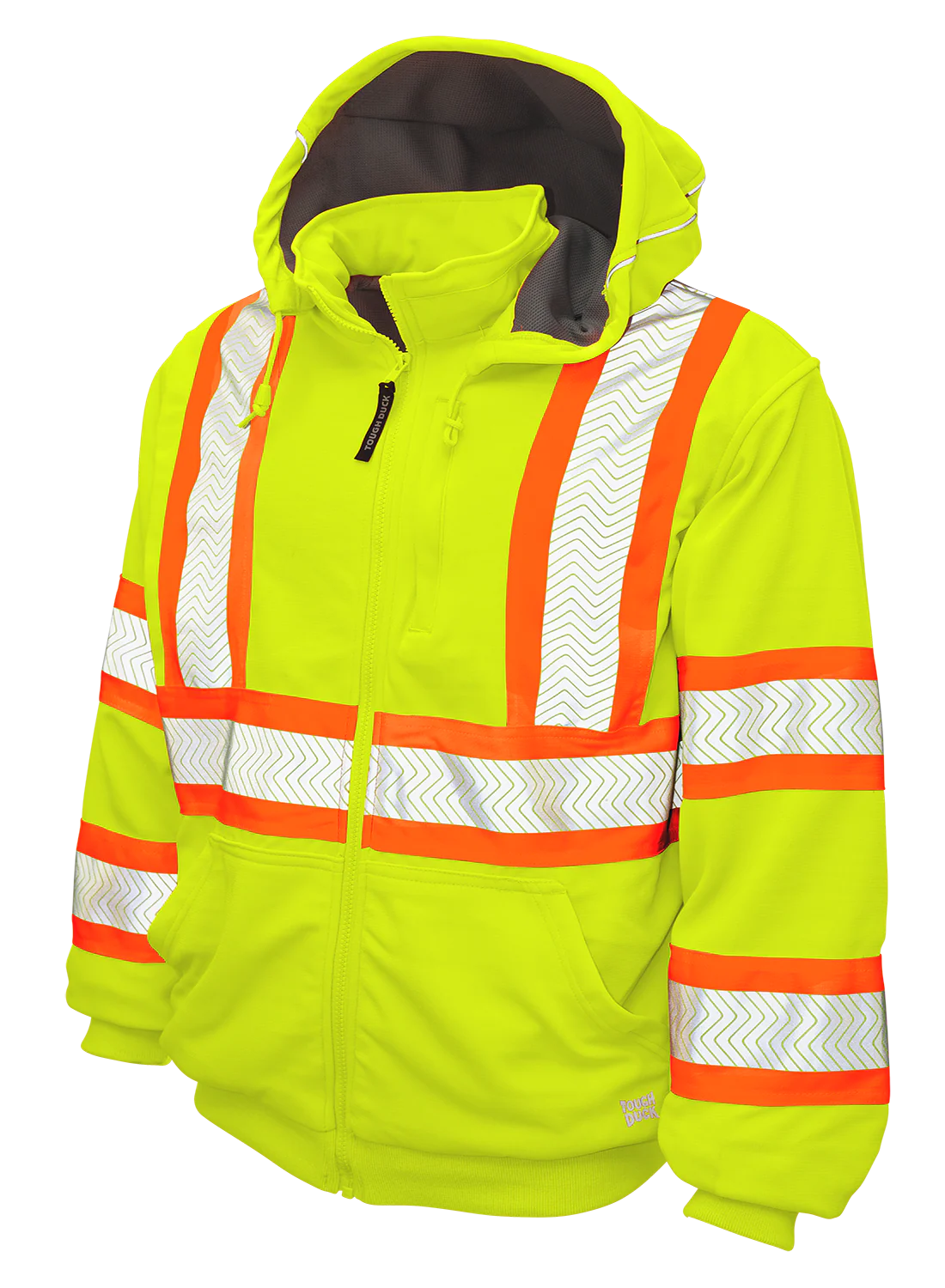 Fleece Thermal Lined Safety Hoodie by Tough Duck - Style SJ16