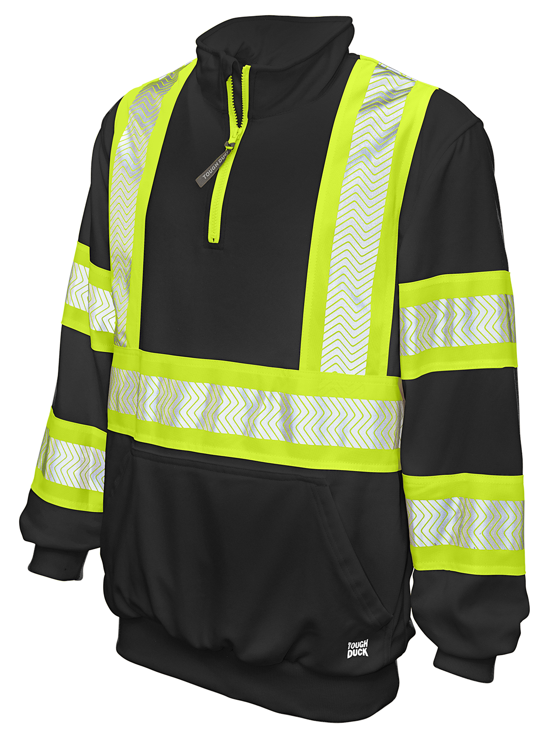 Hi Visibility Fleece Pullover with 1/4 Zip by Tough Duck - Style SJ19