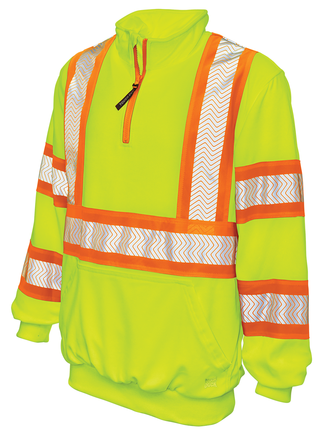 Hi Visibility Fleece Pullover with 1/4 Zip by Tough Duck - Style SJ19