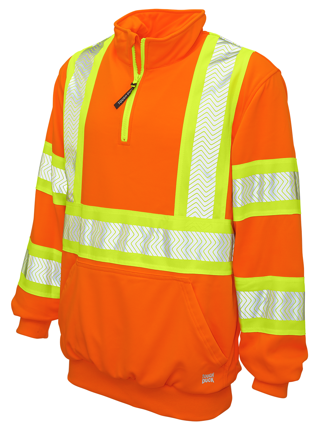 Hi Visibility Fleece Pullover with 1/4 Zip by Tough Duck - Style SJ19
