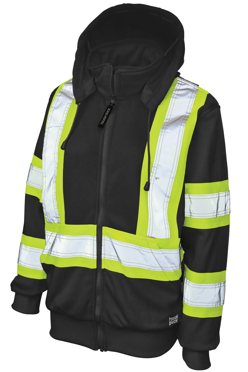 Women's Full Zip Unlined Fleece Safety Hoodie by Tough Duck - Style SJ42