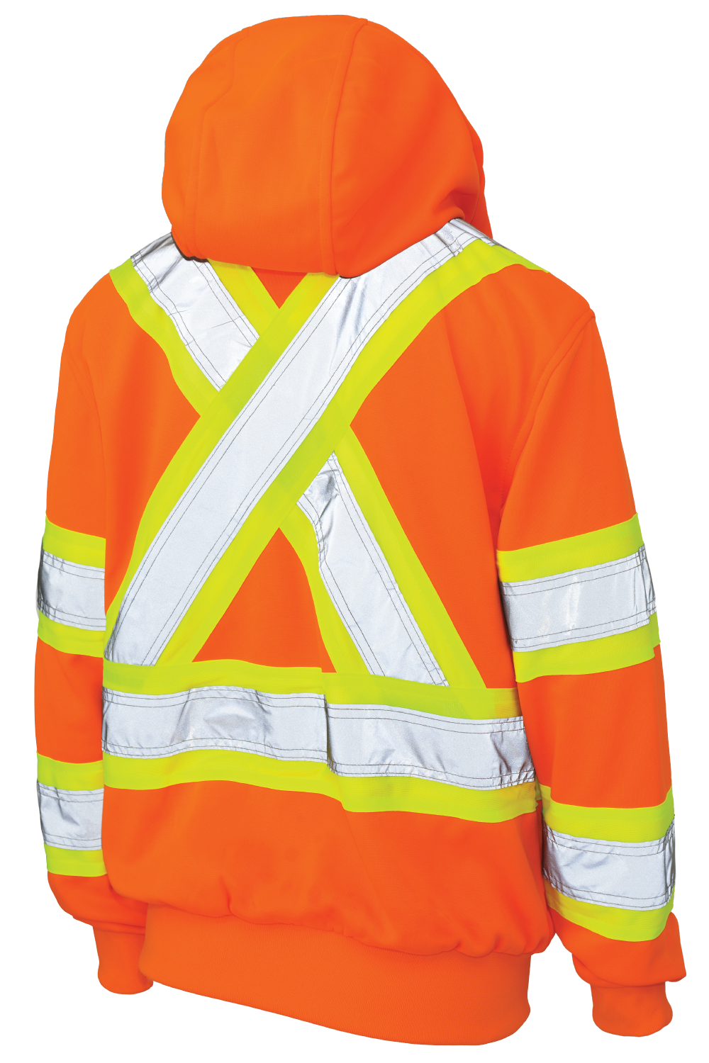 Women's Full Zip Unlined Fleece Safety Hoodie by Tough Duck - Style SJ42