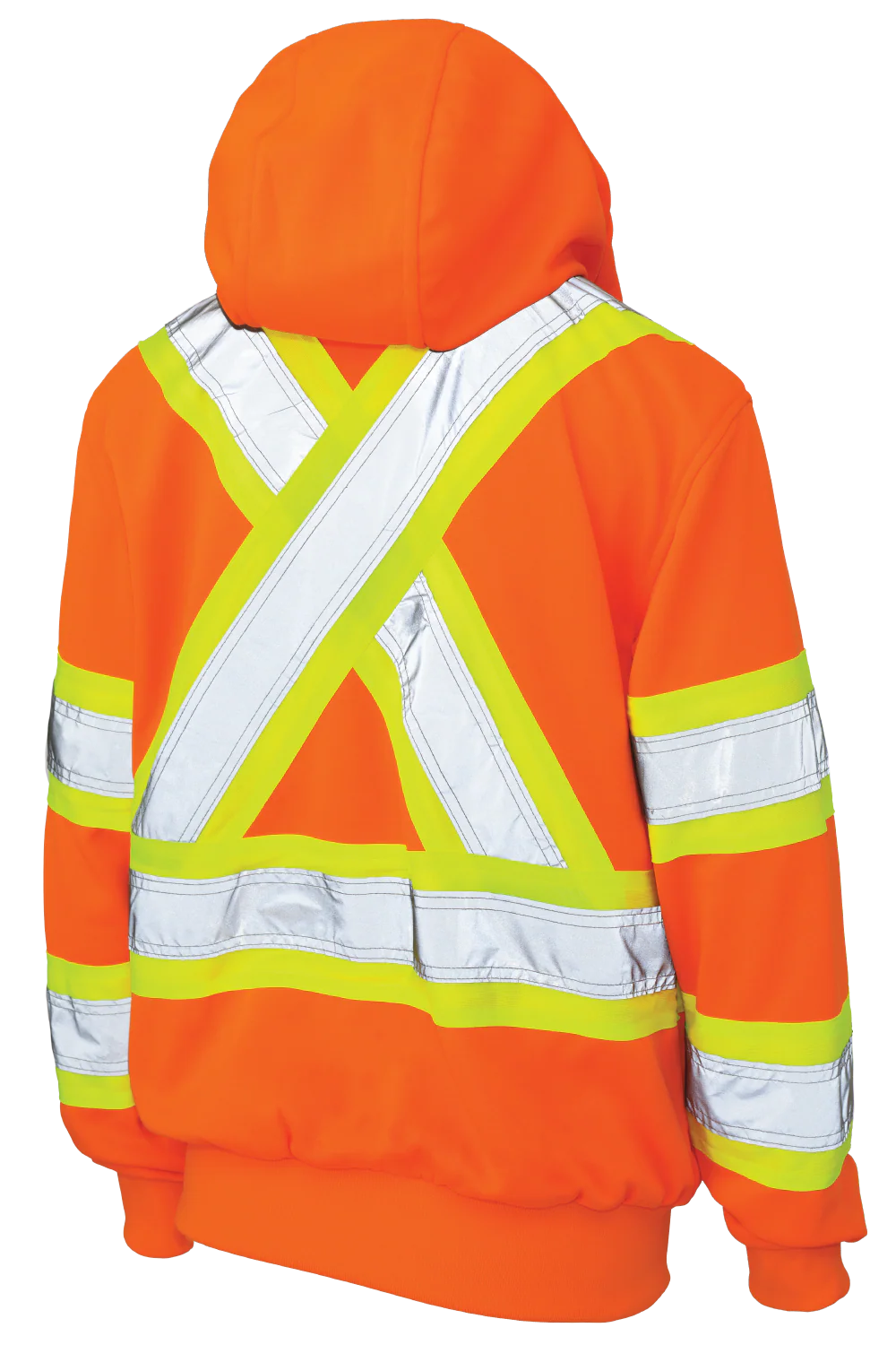 Women's Full Zip Unlined Fleece Safety Hoodie by Tough Duck - Style SJ42