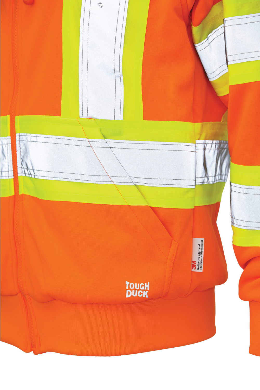 Women's Full Zip Unlined Fleece Safety Hoodie by Tough Duck - Style SJ42