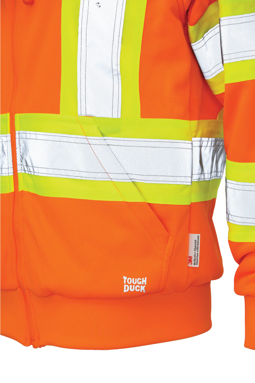 Women's Full Zip Unlined Fleece Safety Hoodie by Tough Duck - Style SJ42