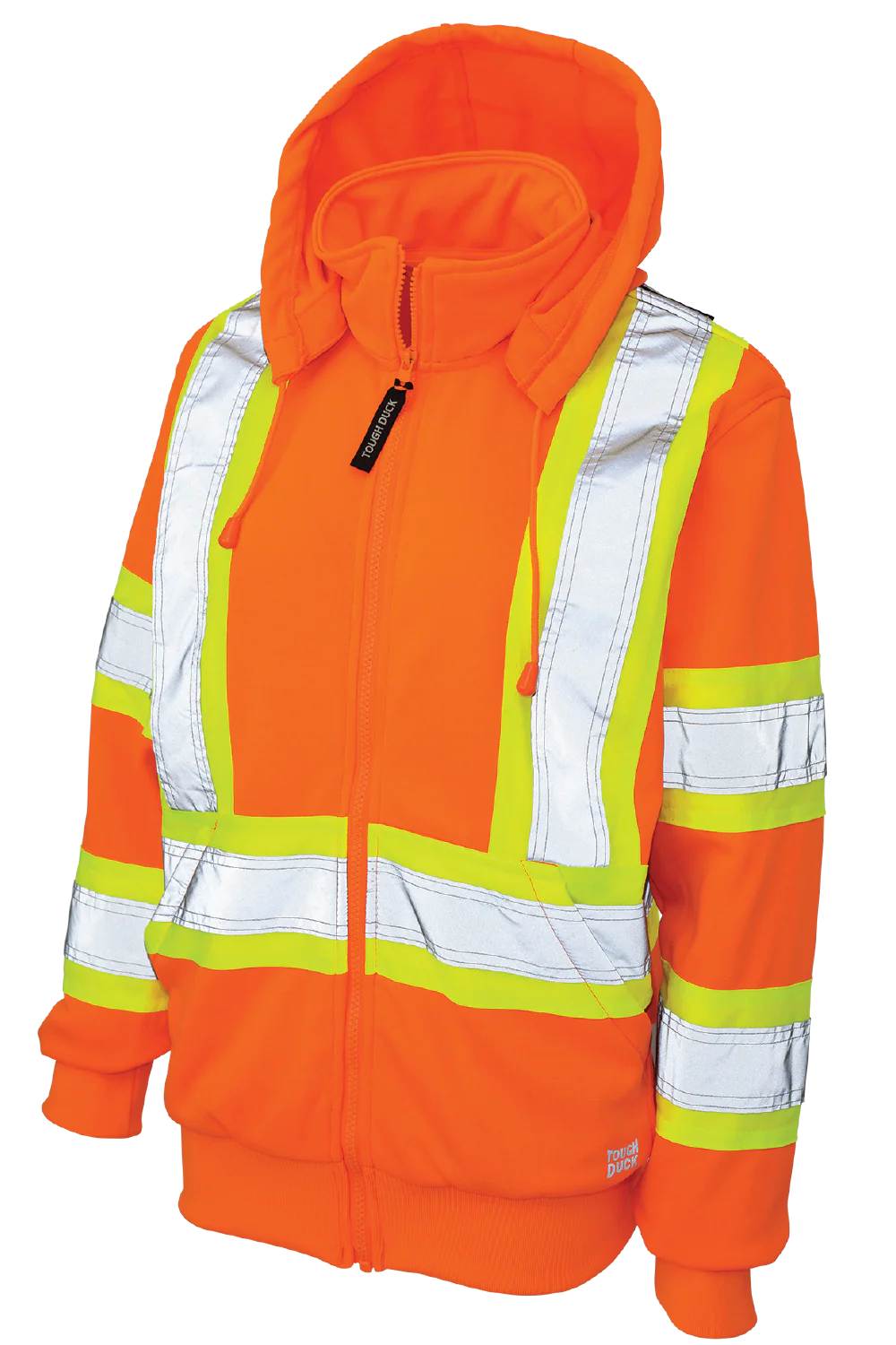 Women's Full Zip Unlined Fleece Safety Hoodie by Tough Duck - Style SJ42