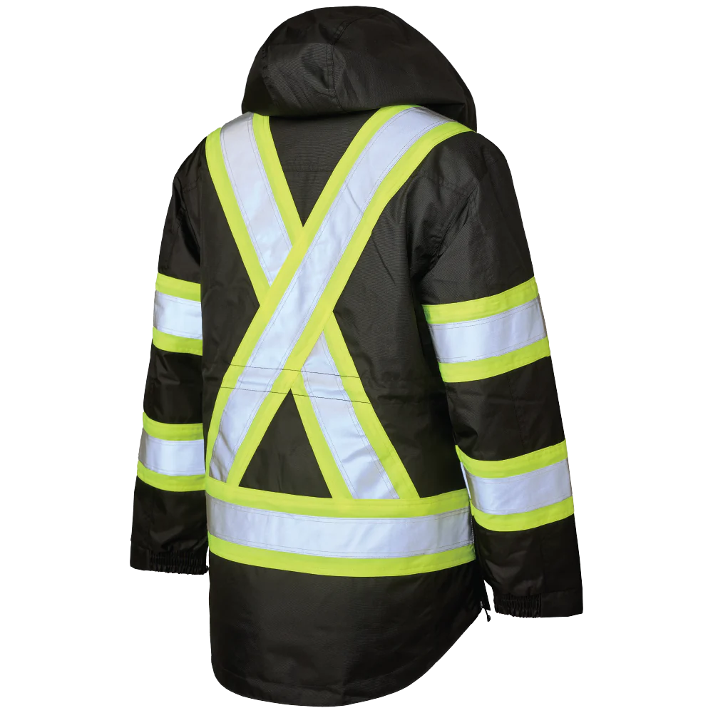 Women's Poly Oxford 5-In-1 Safety Jacket by Tough Duck - Style SJ46
