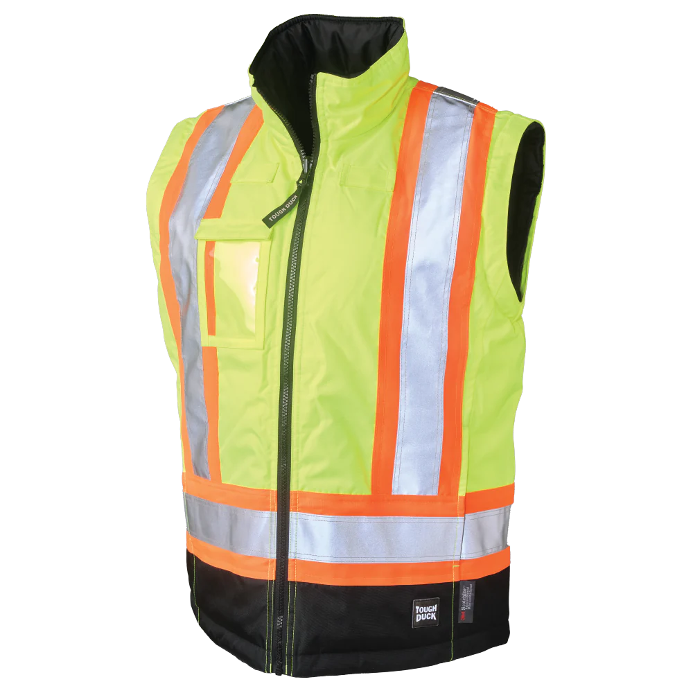Women's Poly Oxford 5-In-1 Safety Jacket by Tough Duck - Style SJ46