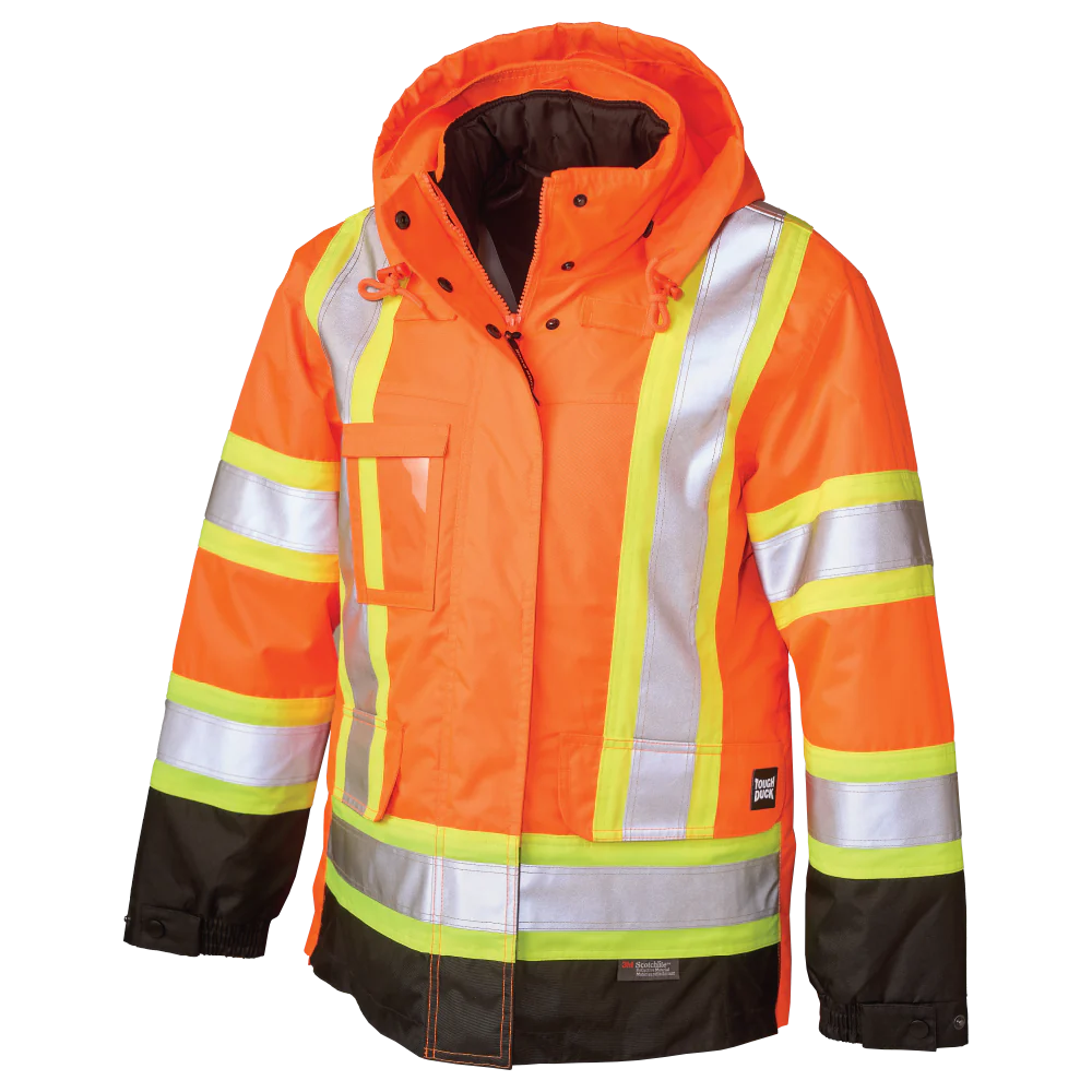 Women's Poly Oxford 5-In-1 Safety Jacket by Tough Duck - Style SJ46