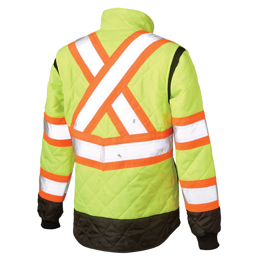 Women's Quilted Safety Freezer Jacket by Tough Duck - Style SJ47