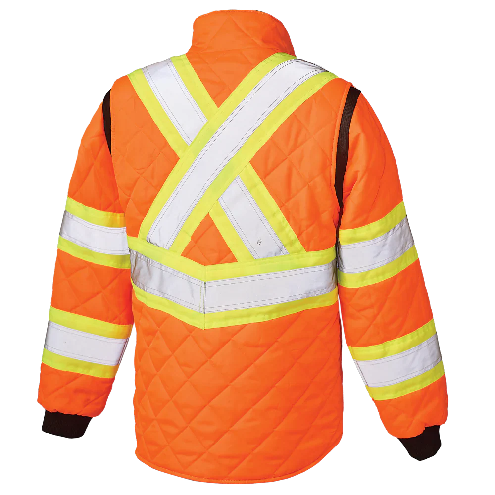 Women's Quilted Safety Freezer Jacket by Tough Duck - Style SJ47