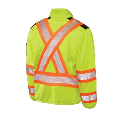 Zip Front Fleece Safety Jacket by Tough Duck - Style SJ49